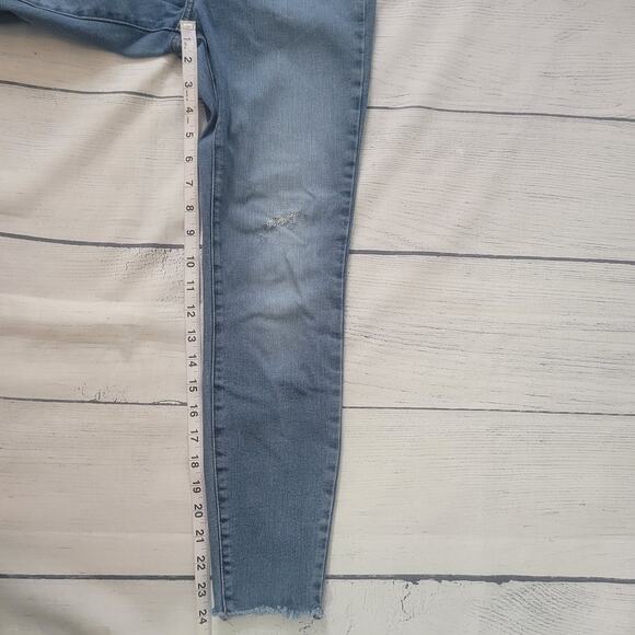 Everlane Size 30 The High Rise Skinny Light Wash Jeans Denim Sustainable Casual - Picture 6 of 8